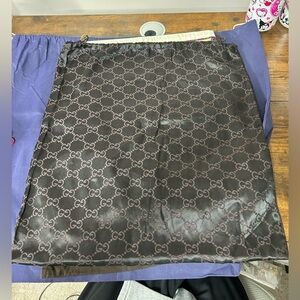 Gucci Dark Brown Monogram Dust Bag